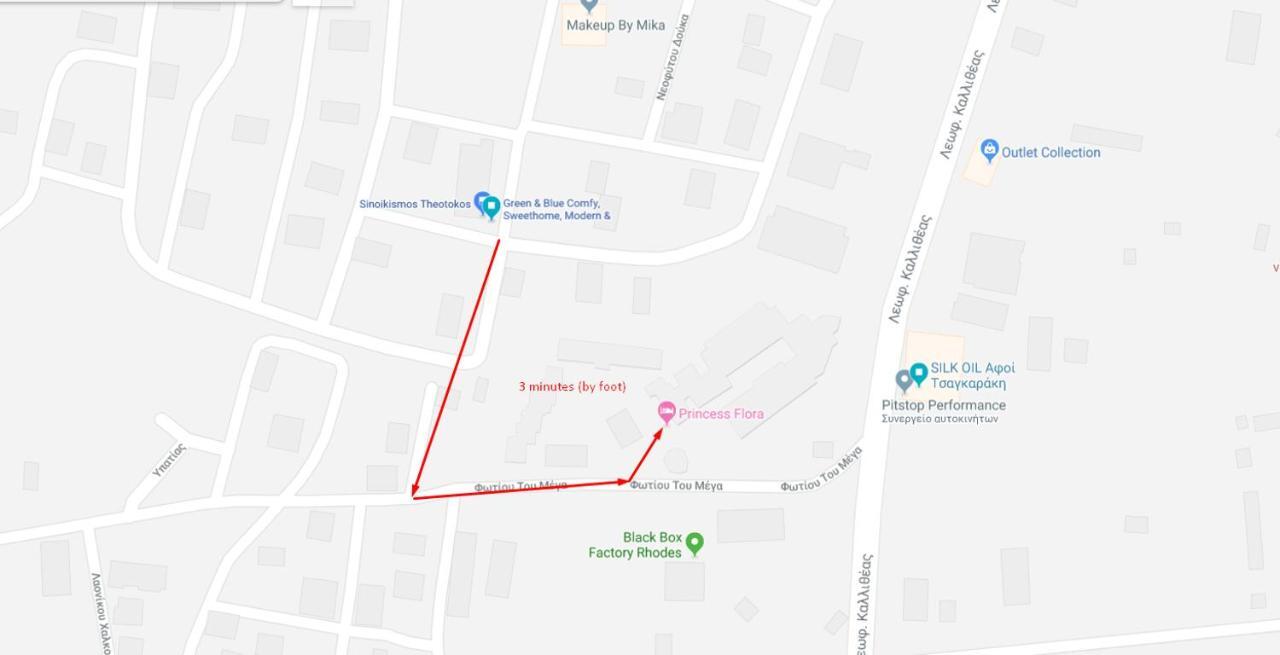 Green - Comfy Center Rodos 阿斯格罗 外观 照片